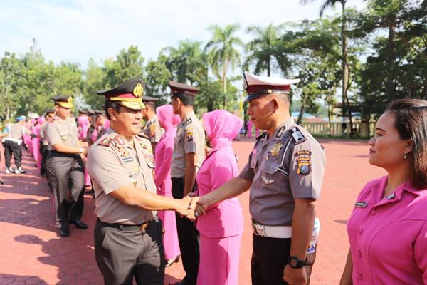 1.551 Personil Polri dan ASN Jajaran Polda Sumut Terima Kenaikan Pangkat