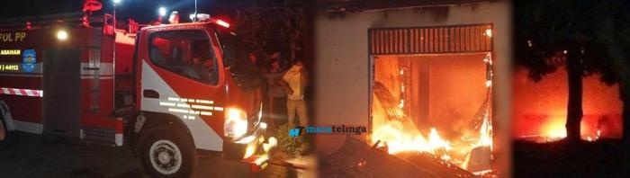 Rumah Dinas Assisten Kebun PTPN IV Piasa Ulu Digasak Sijago Merah