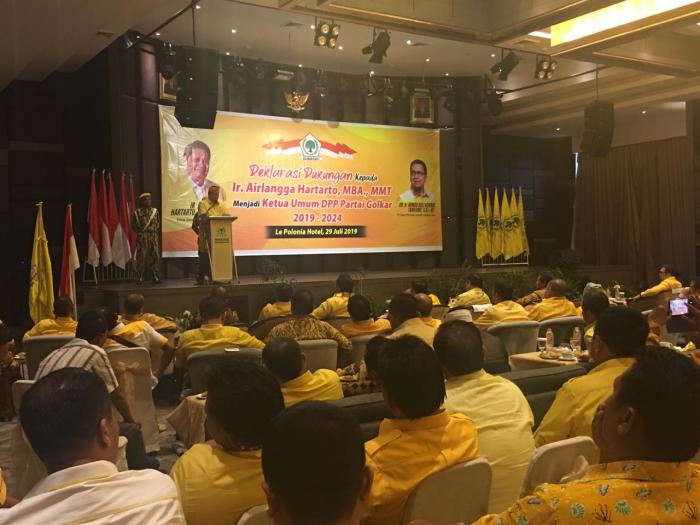 Soal Suksesi Caketum Golkar, Airlangga: 100 Persen  Daerah Sumatera Beri Dukungan