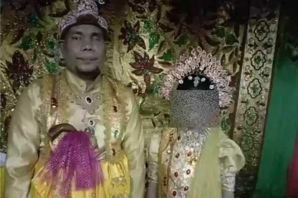 Sempat Pacaran, Pria Tunanetra 44 Tahun Nikahi Gadis 12 Tahun