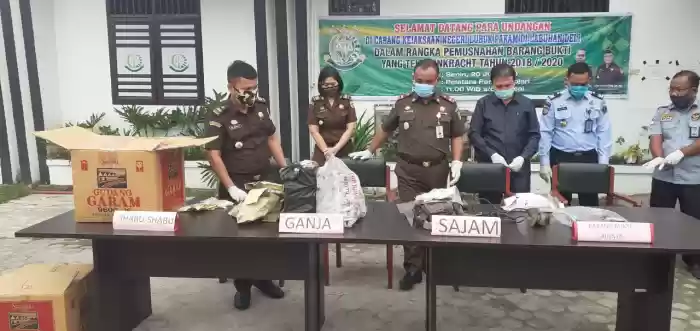 Pemusnahan Barang Bukti Cabang Kejaksaan Negeri Lubuk Pakam