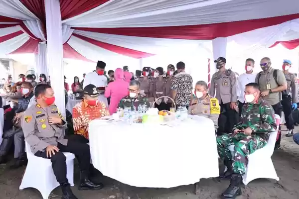 Kapolda Sumut dan Pangdam I/BB Hadiri Pesta Panen Raya Nusantara TNI-Polri Secara Virtual