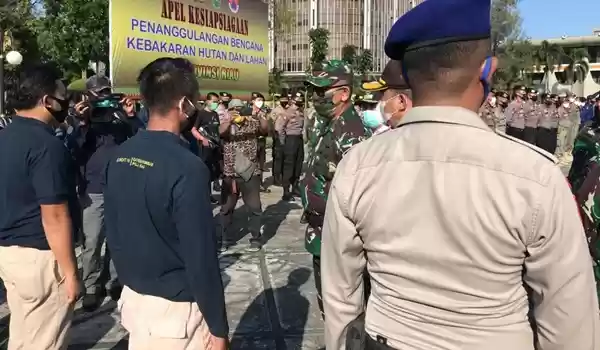 Pangdam I/BB Pimpin Apel Kesiapsiagaan Penanggulangan Kebakaran Hutan dan Lahan