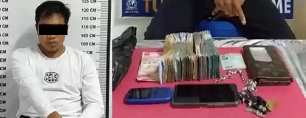 Diduga Untuk Beli Sabu, Polisi Sita Uang Rp20 Juta dari Seorang Warga Kelurahan Banjar