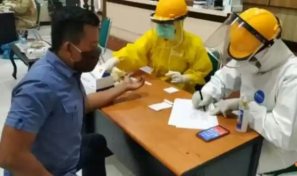 Antisipasi Covid-19, Personel Kodim 0201/BS Lakukan Rapid Test