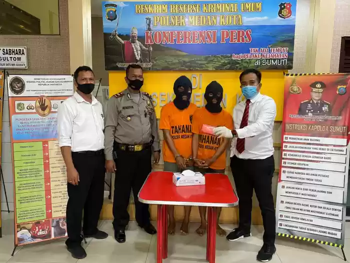 Polsek Medan Kota Amankan Penjambret di Jalan Teratai