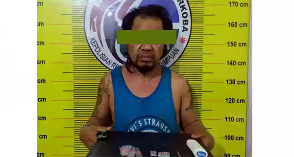 Pria Ini "Gugup" Ditangkap Polisi di Tor Simarsayang Sidimpuan