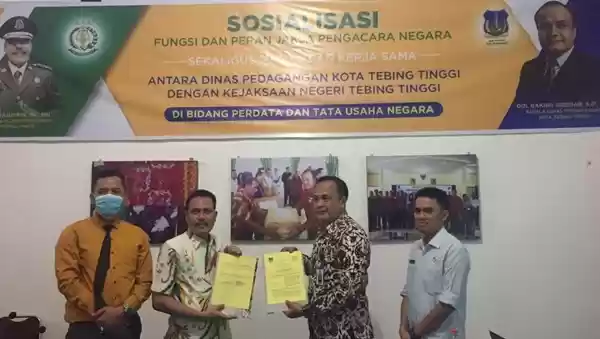 Dinas Perdagangan Tebingtinggi Dan Kejari Jalin Kerjasama Pendampingan Hukum