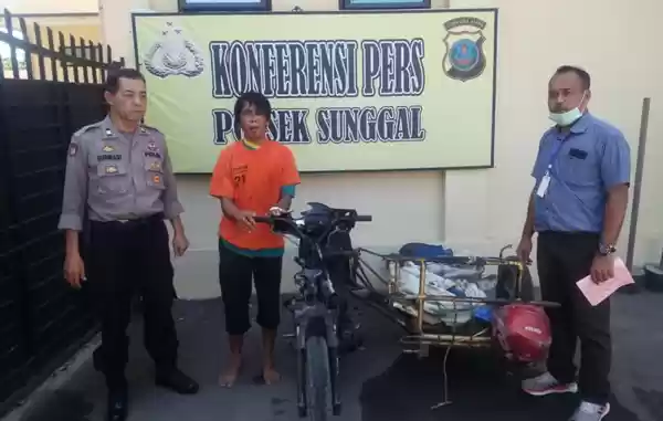 Kendaraannya Mogok, Seorang Komplotan 'Betor Hantu'  Diciduk Tekab Polsek Sunggal