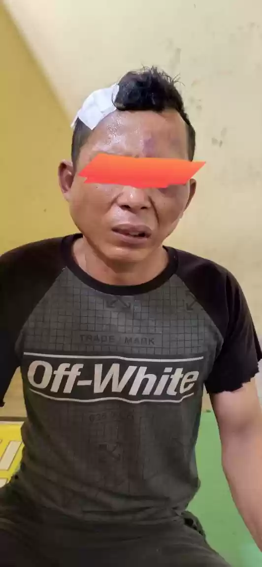 Tertangkap Tangan Nyorong Kereta Orang  Usman Berkilah, Akbatnya Babak Belur