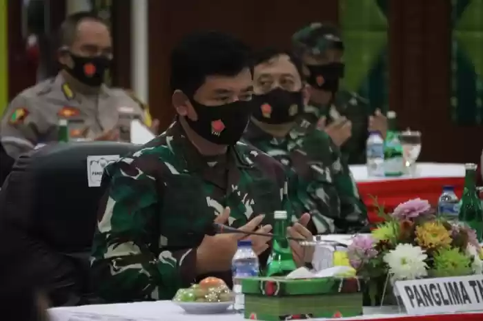 Panglima TNI Pimpin Rapat Gugus Tugas Covid-19 di Kalimantan Selatan