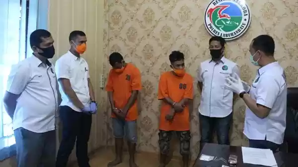 Polres Labuhanbatu "Giling" Pengedar dan Kurir Sabu, Nelayan Jadi Target Pembeli