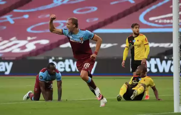 Michail Antonio Sumbangkan Gol Menit ke Empat