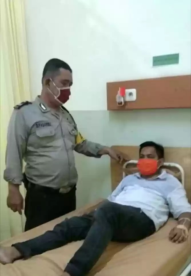 Bhabinkamtibmas Polsek Medan Baru  Bantu Proses Operasi Hernia 