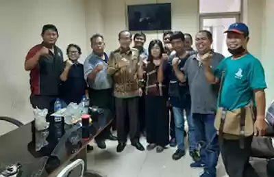 Sekwan DPRD Medan Abdul Aziz  Akhir Tugasnya, Pemit ke Wartawan DPRD Medan