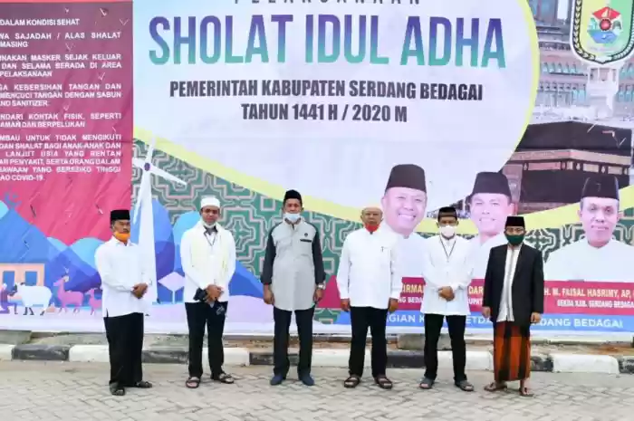 Pelaksanaan Shalat Idul Adha 1441 H di Sergai Berlangsung Khidmat