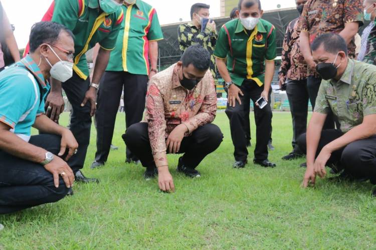 Wali Kota Medan Tinjau Fasilitas Stadion Teladan Medan