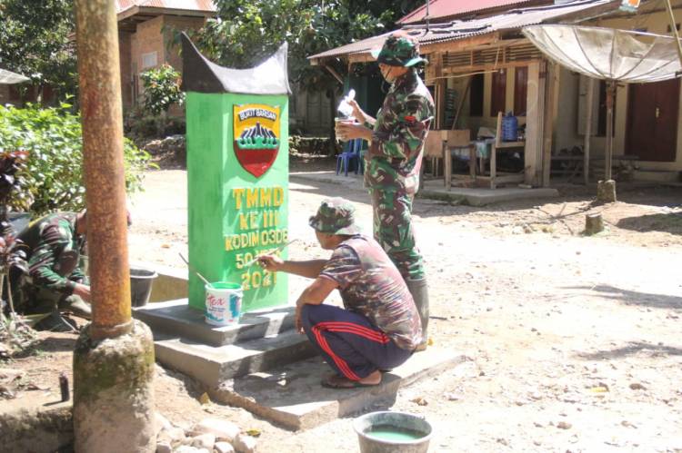 Tugu TMMD/N ke 111 Sudah Masuk Tahap Pengecatan