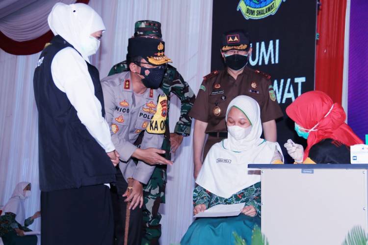 Serbuan Vaksin Tahap II, Kapoldasu tinjau lapangan langsung.