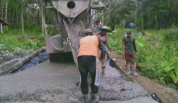 Paling Lambat 2-3 Hari ke Depan Pengecoran Jalan TMMD Kodim 0204/DS Tuntas