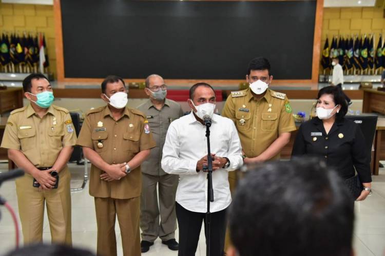 Gubernur Edy Rahmayadi Minta  Kabupaten/Kota serius Tangani Covid-19