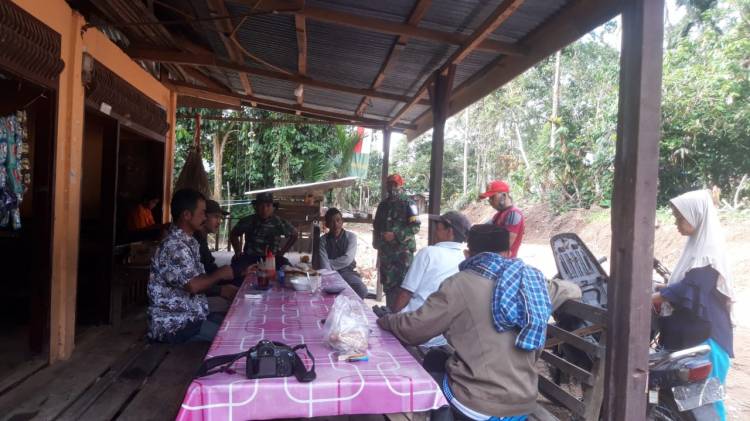 Satgas TMMD/N Kodim 0306/50 Kota Sosialisasi Kepada Masyarakat Terkait Protokol Kesehatan