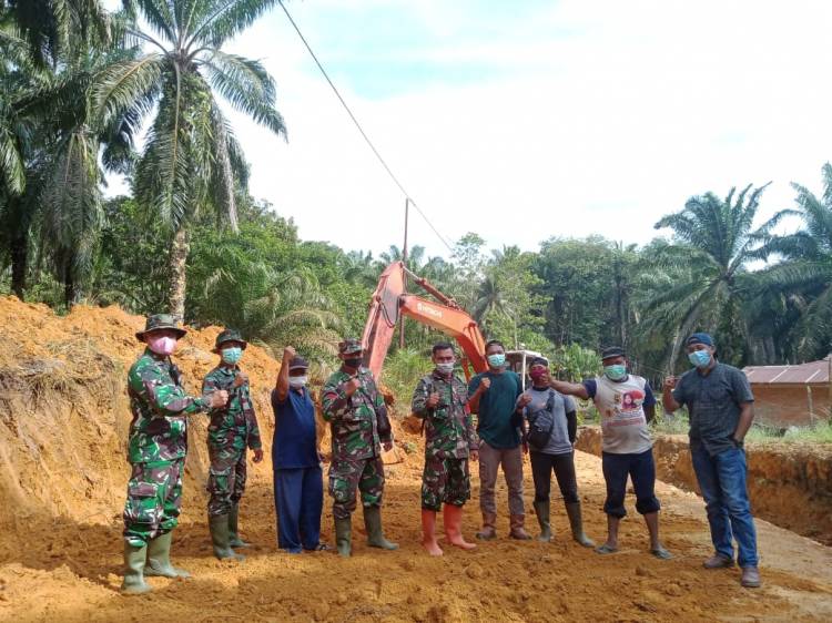 Babinsa Koramil 03/Bgs  kembali apresiasi pencapaian  giat TMMD ke-111.