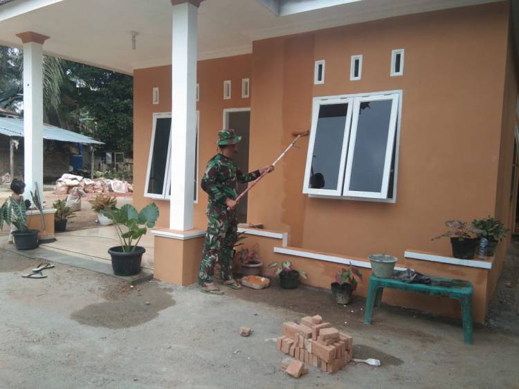 Bedah Rumah Program TMMD ke-111 untuk Bu Dede Anggraini Telah Rampung