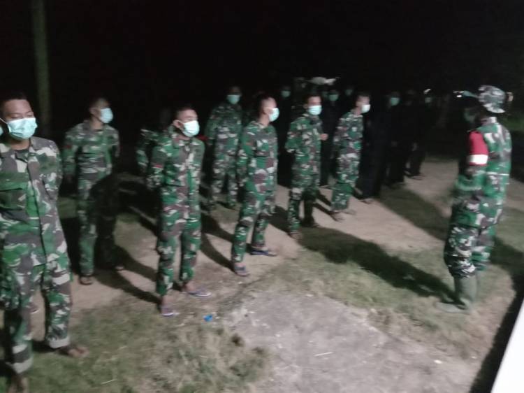 Ambil apel malam, Dan SSK TMMD ke-111  ingatkan anggota