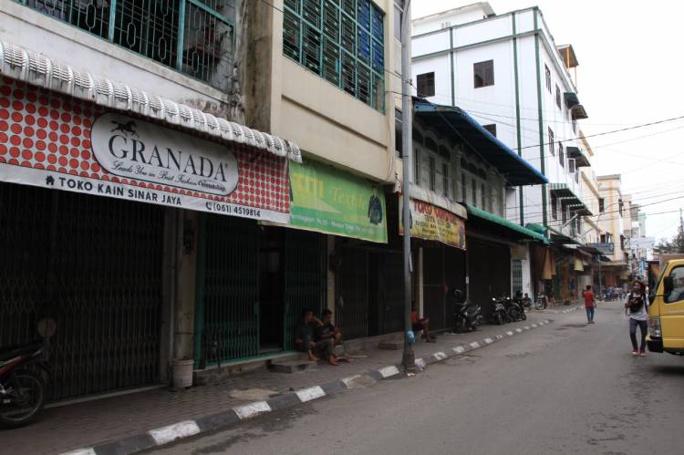 PPKM Darurat Toko di Wilayah Medan Barat Tutup