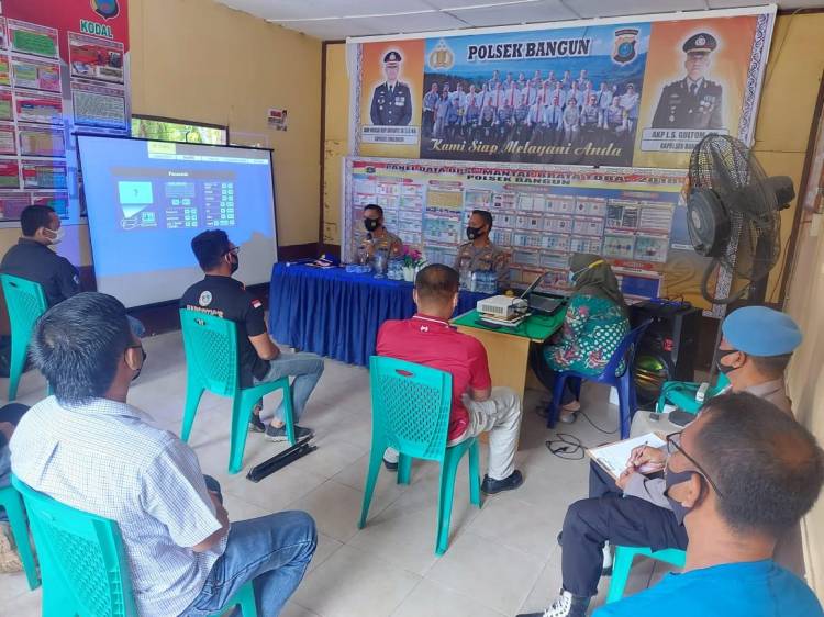 Pastikan Pelaksanaan Tugas Sesuai SOP dan Prokes Kapolres Simalungun Kunker ke Polsek Bangun