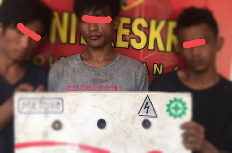 Tak Punya Uang, 3 Pria Curi  Tutup Panel Listrik PLN