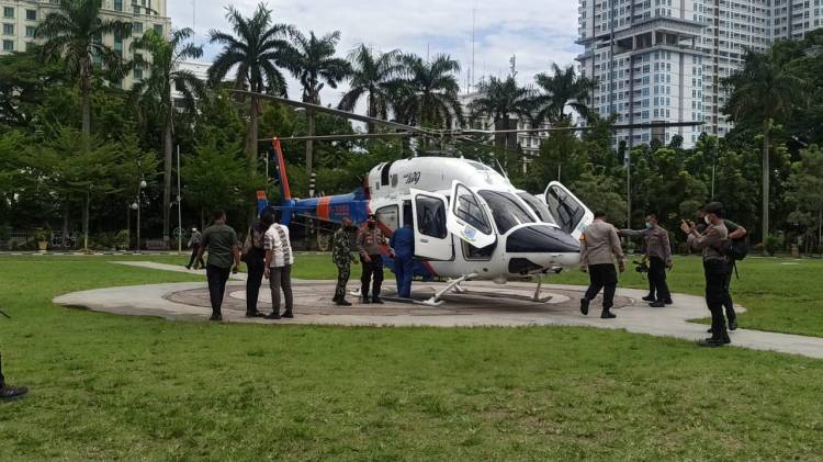 FORKOPIMDA Kota Medan Pantau Penyekatan dan PPKM Darurat Dari Helikopter