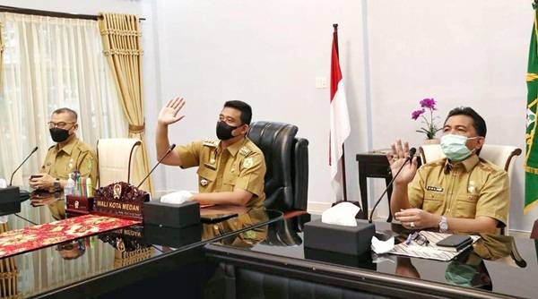 Wali Kota Medan Buka Tahun Ajaran Baru  Secara Virtual