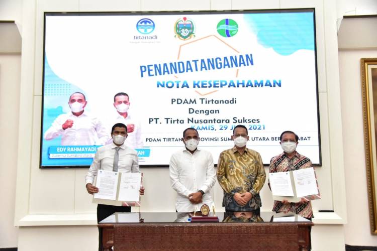 PDAM Tirtanadi Jalin MoU dengan Pihak Swasta Bangun IPAM di Wilayah Medan Johor