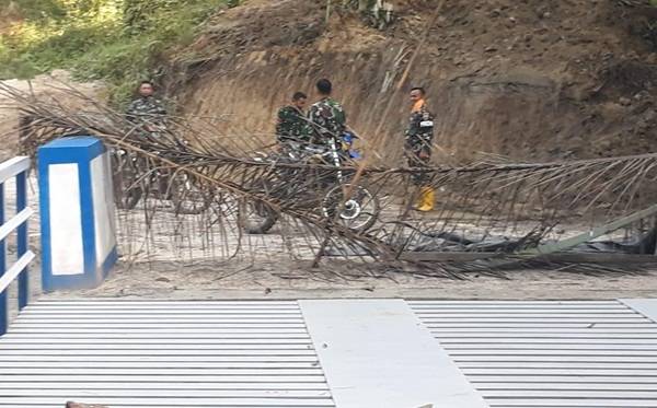 Dansatgas TMMD Kodim 0204/DS Pastikan Ketahanan Konstruksi Jembatan yang Telah Rampung