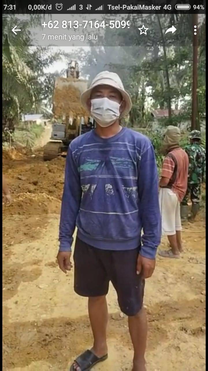 Aukas Jalan Dibangun di Desanya, Supriadi Ucapkan Terima Kasih Pada TNI