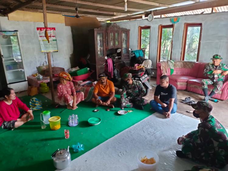 Anggota Satgas TMMD Lakukan Silaturahmi Terakhir Dalam Masa Penugasan TMMD