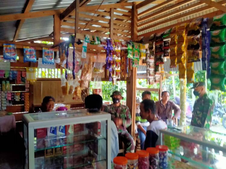 Sosialisasi Pencegahan Covid 19 Terus Dilakukan Personil Satgas TMMDN Kodim 0306/50 Kota