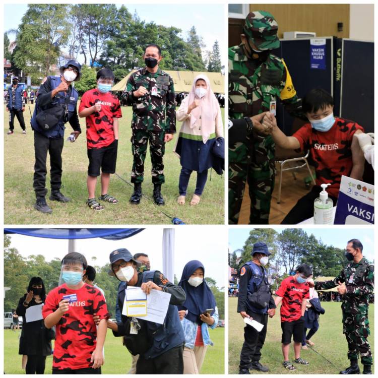 Seskoau Fasilitasi Anak Hebat Dalam Serbuan Vaksinasi