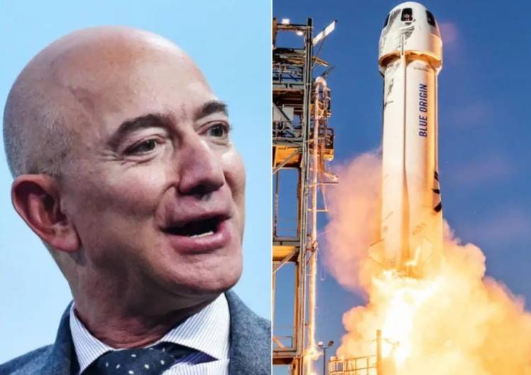 Jeff Bezos Meluncur Keluar Angkasa