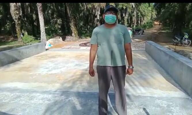 Box culvert terlihat kuat dan kokoh, Fahrizal  ucapkan terima kasih pada TNI