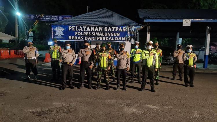 Tindak Lanjut Instruksi Kapolri Dan Jukrah Kapolda Sumut, Polres Simalungun Patroli Skala Besar TNI-POLRI