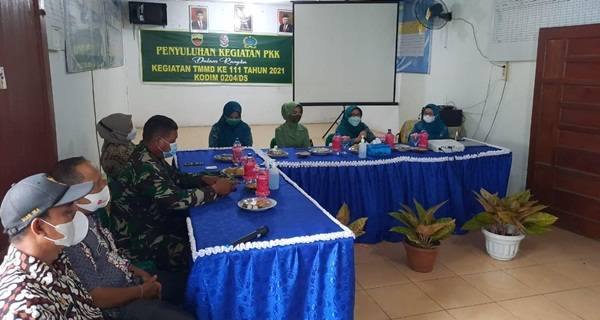 Penyuluhan PKK Satgas TMMD Kodim 0204/DS, Hadirkan Sekda Deliserdang