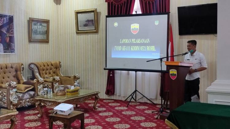 Bupati Rohil ucapkan terima kasih atas pelaksanaan TMMD ke-111 di wilayahnya.
