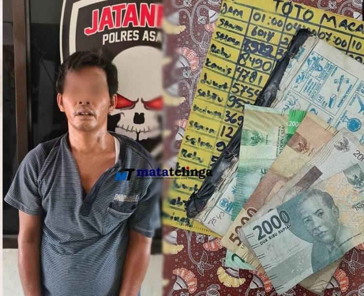 Judi Togel Di Asahan Mulai Merebak ,Jatanras Polres Asahan  Bekuk Penjual Togel