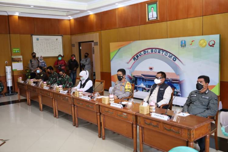 Forkopimda Jatim cek langsung penambahan 200 Bed Ruang ICU dan HCU RSUD Dr Soetomo