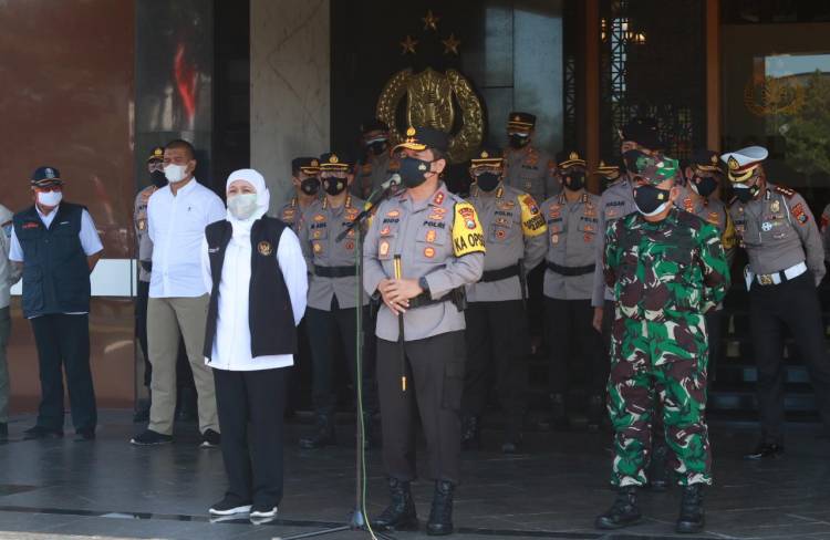 Forkopimda Jatim Lepas Baksos Bhayangkara Untuk Negeri di Polda Jatim