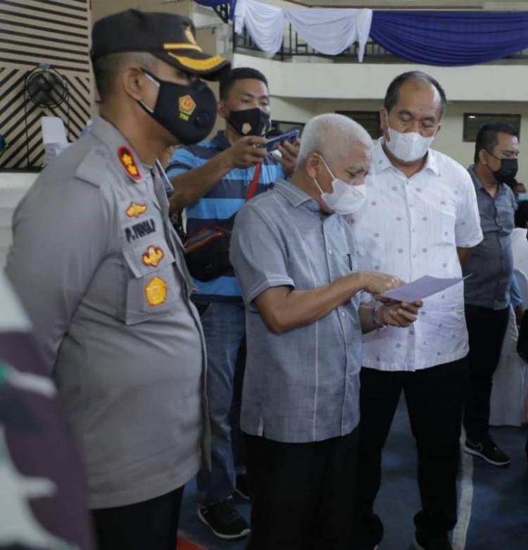 Vaksinasi Covid 19 Tahap II Digelar Di GOR Kisaran