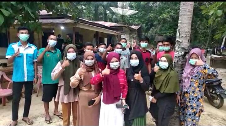 Warga Dusun Bukit 5 ucapkan terima kasih pada Satgas TMMD ke-111 Kodim 0321/Rohil.